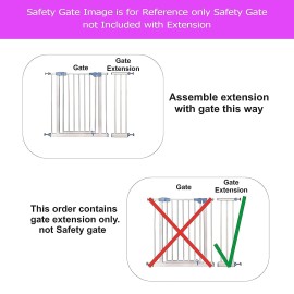 Extension of Safety Gate (28cm, Height 74cm)