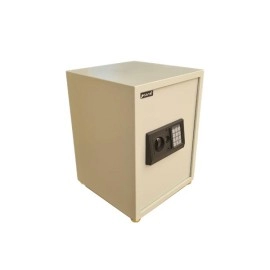 Safe Box, Money Safe Box For Home Office With Key And Pin Code Keypad (H50 x W38 x D38) (White)