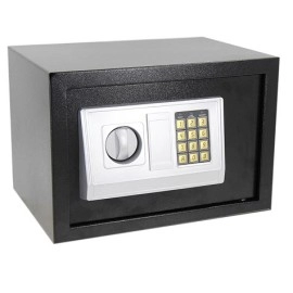 Safe Box, Money Safe Box For Home Office With Key And Pin Code Keypad (Black) (H30 x W38 x D30)