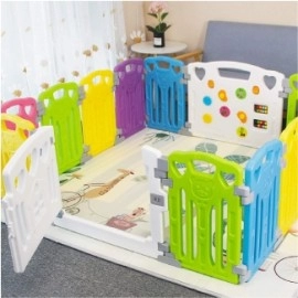 Baby Playing Fence - Multi Color (8 Pieces)