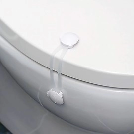 Multifunctional Toilet Lock - White