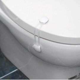Multifunctional Toilet Lock White - Pack of 2
