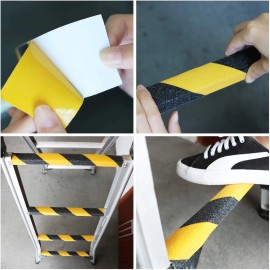 Anti-Slip Tape - Black & Yellow (2.5cm Width x 18m Length)