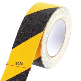 Anti-Slip Tape - Black & Yellow (5cm Width x 18m Length)